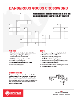 Labelmaster DG Crossword